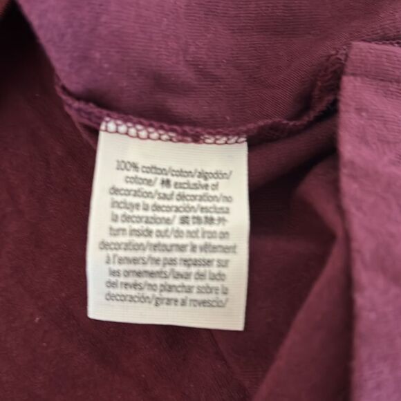 Victoria's Secret PINK Oversized
Dog Cotton T Shirt, Size Large, Maroon, NWT - Picture 11 of 11